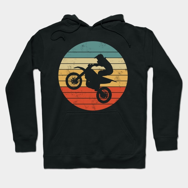 Motocross fun, motocross sunset dirt bike rider Hoodie by colorbyte